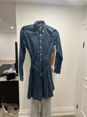 Polo by Ralph Lauren Denim Button-Front Shirt Dress - Blue